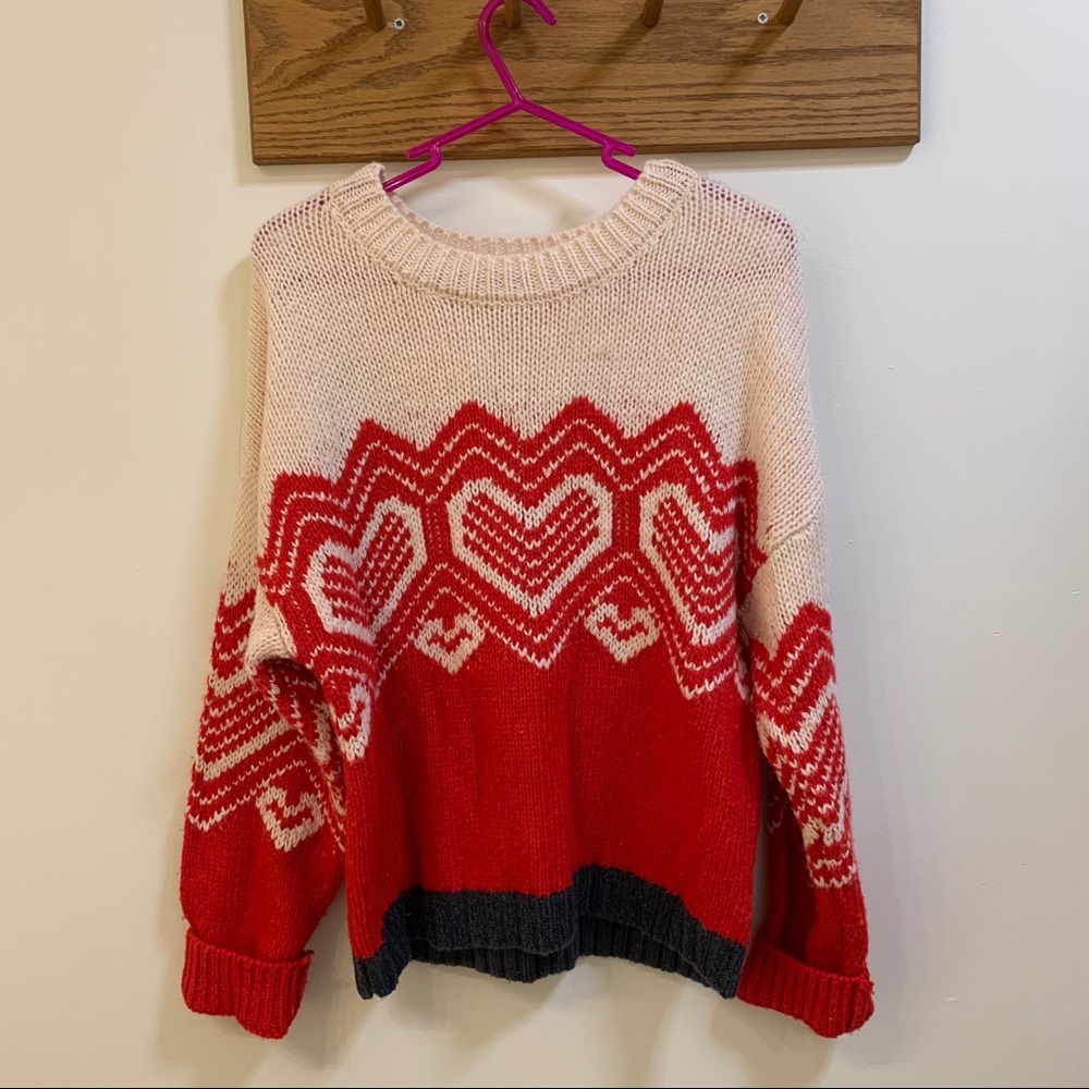 philosophy heart sweater